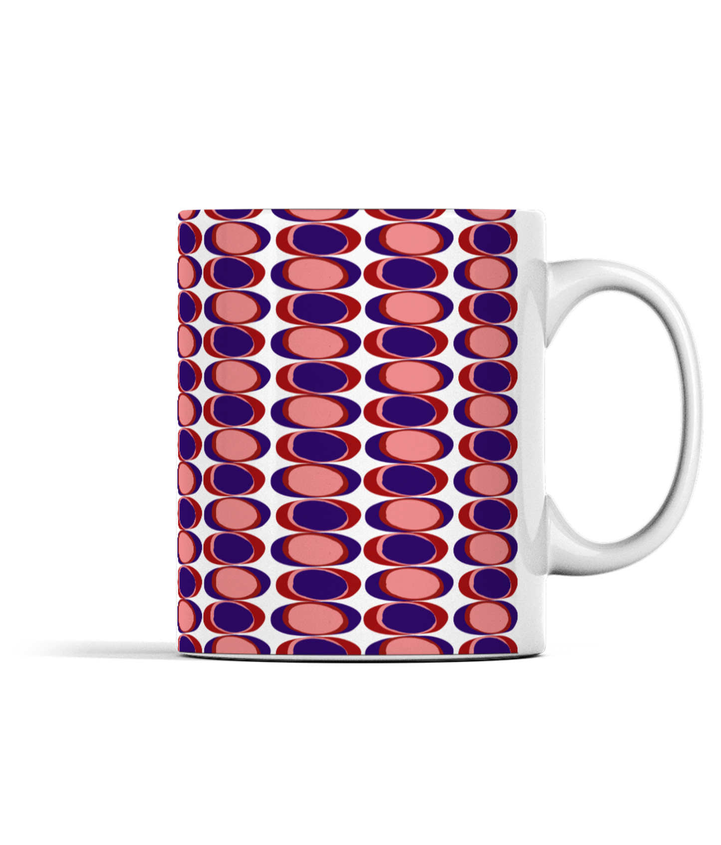 Dragon's Gaze Mug - Cherry Red, Pink and Blue