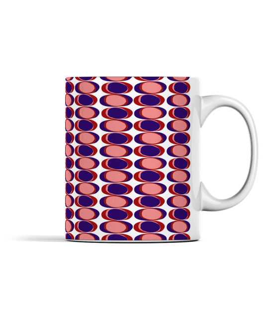 Dragon's Gaze Mug - Cherry Red, Pink and Blue