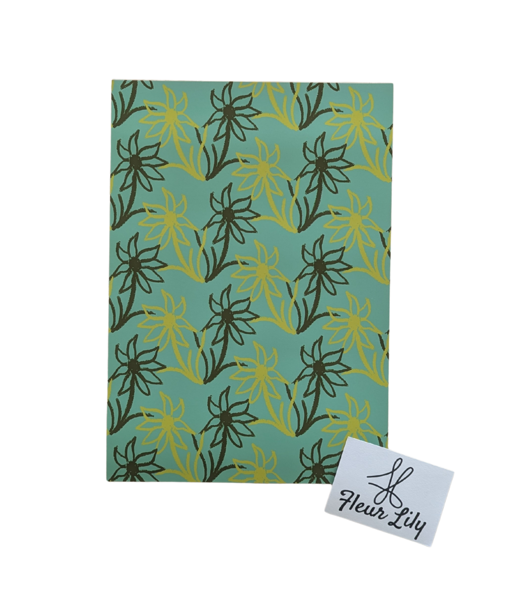 Dancing Flowers Wall Print (A5, A4, A3)