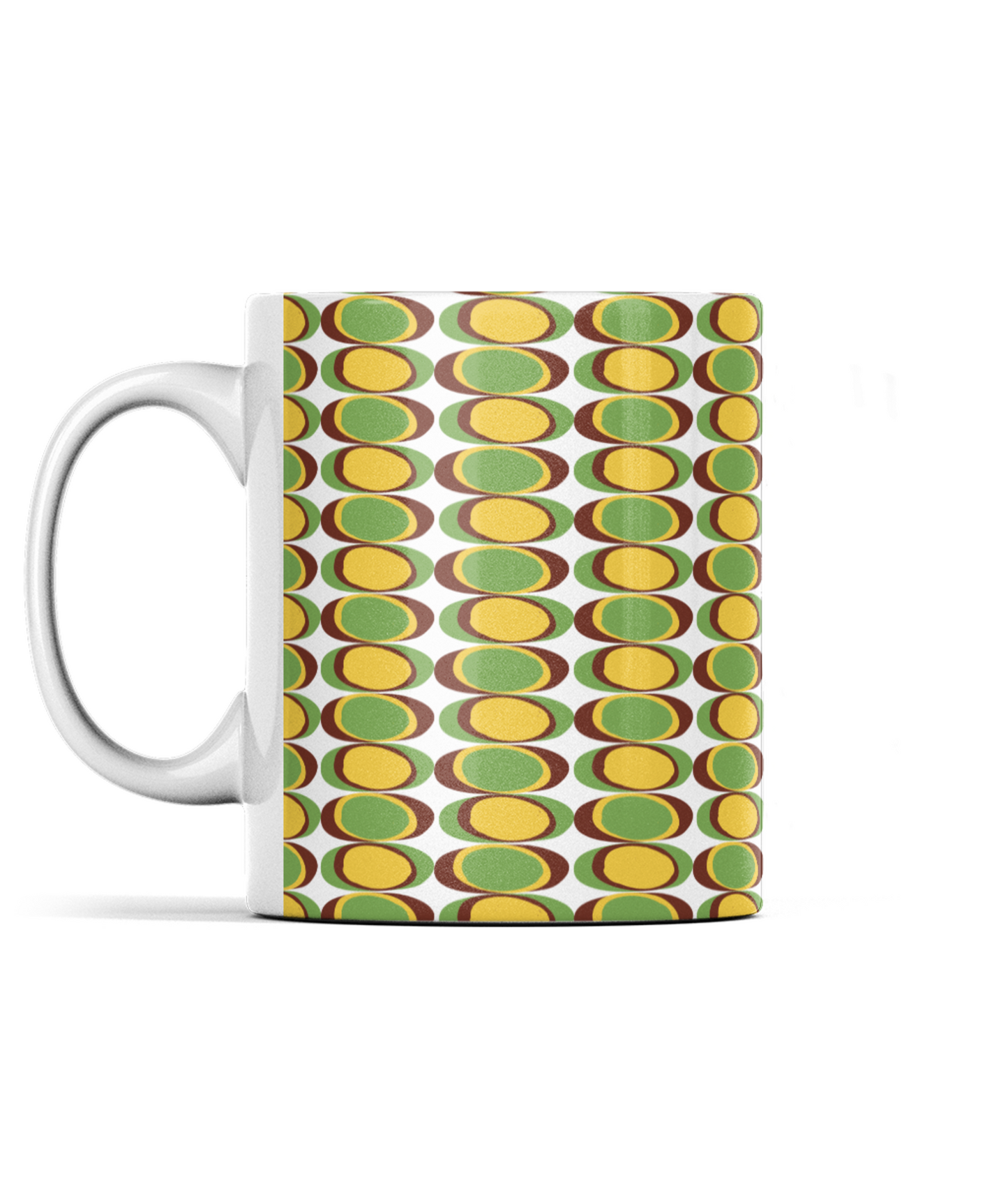 Dragon's Gaze Mug - Mustard, Olive & Brown